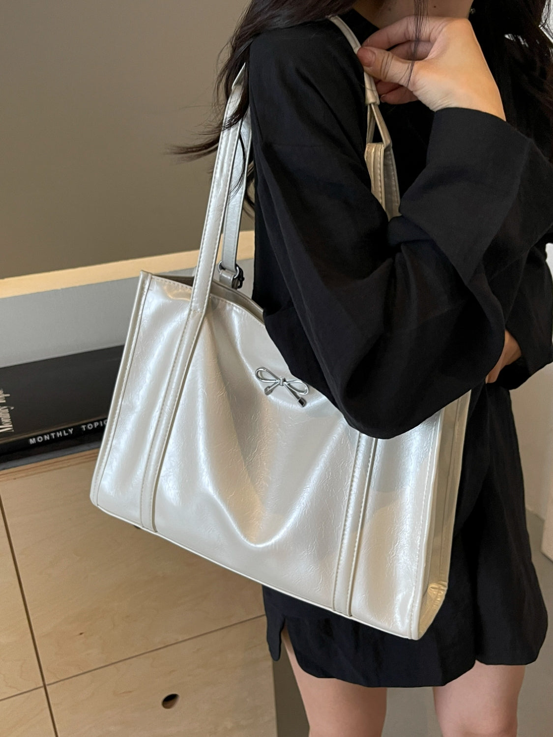 PU Leather Bow