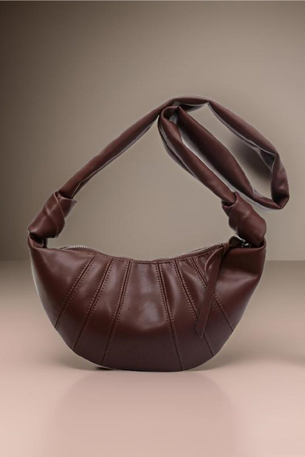 Zenana Vegan Leather Croissant