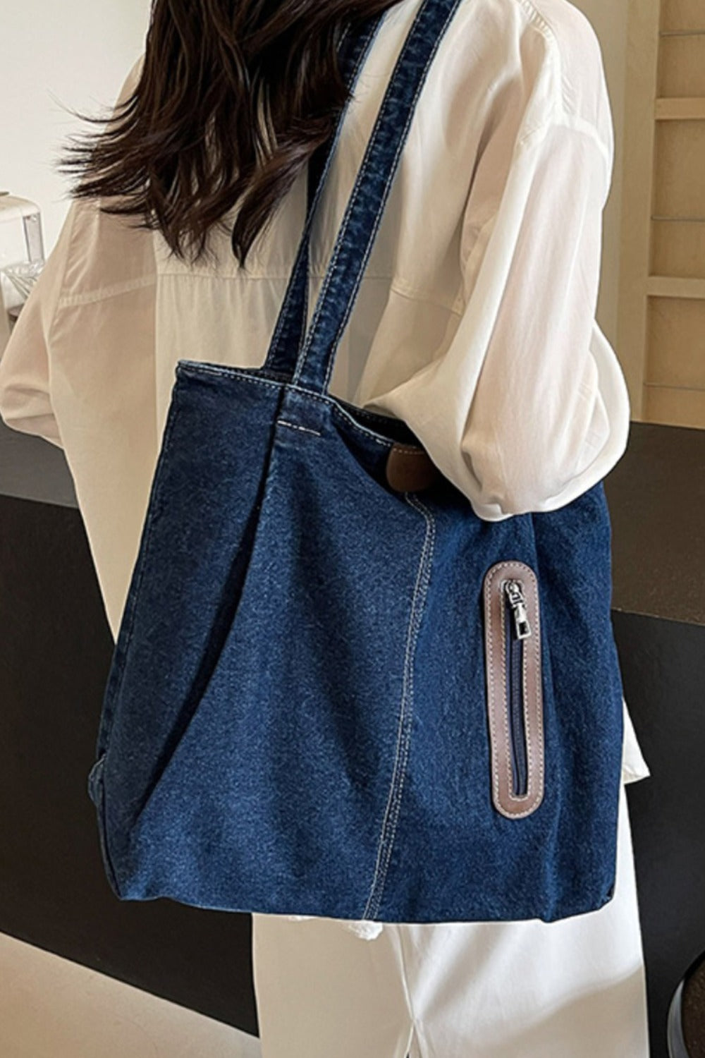 Medium Denim Tote