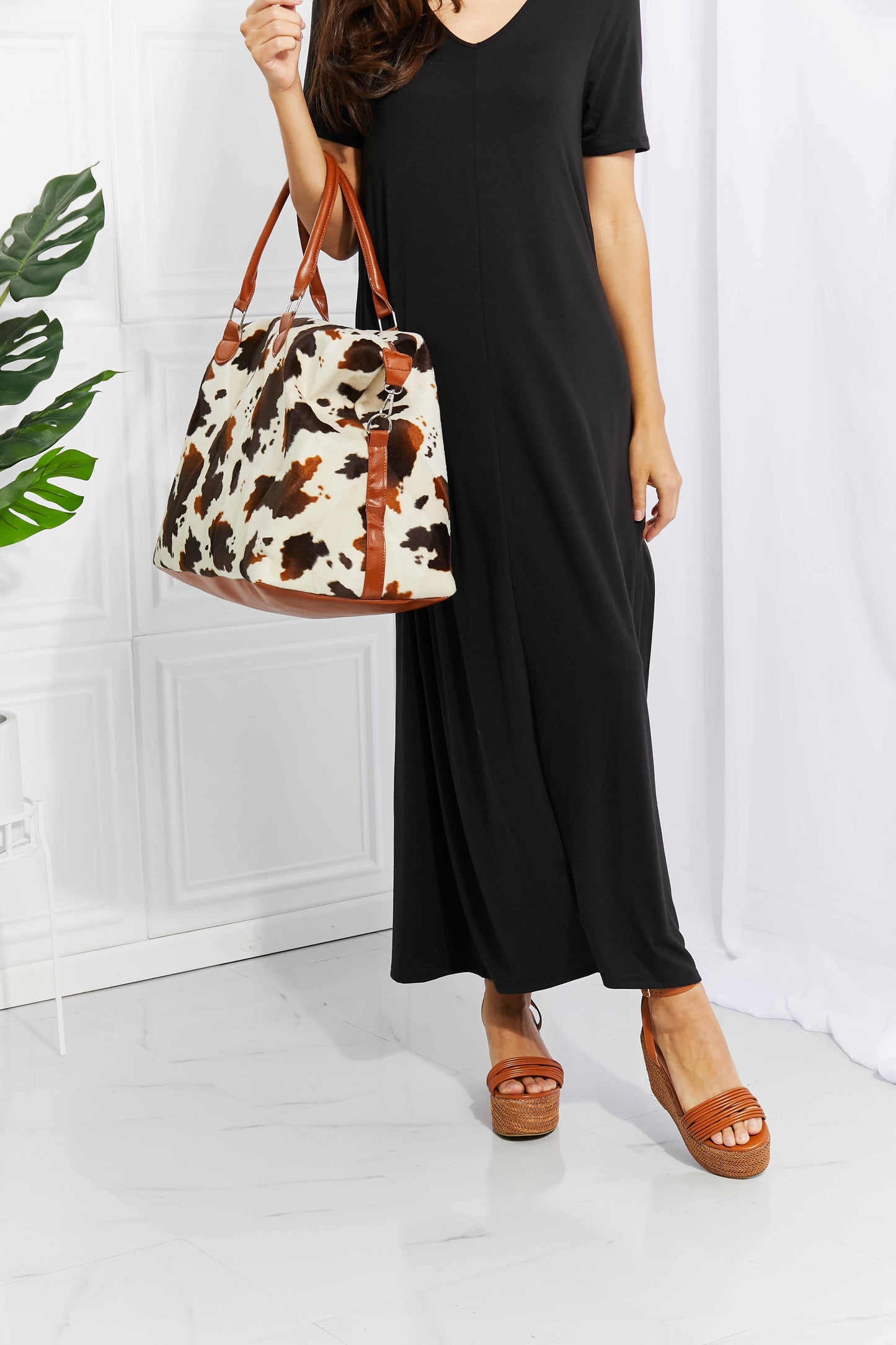 Animal Print Plush Weekender