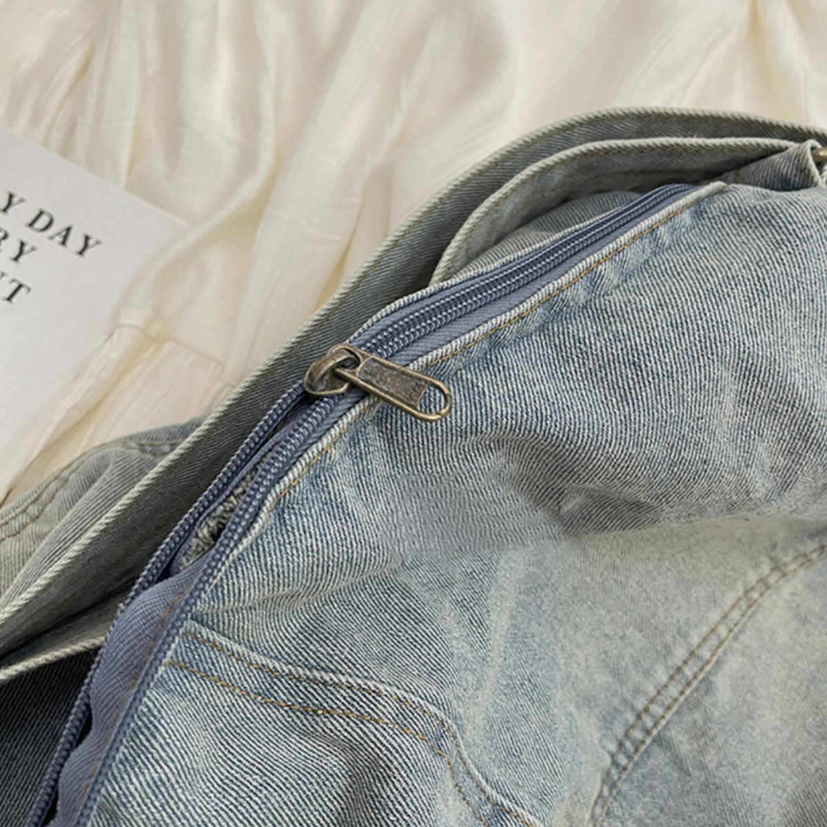 Adjustable Strap Denim