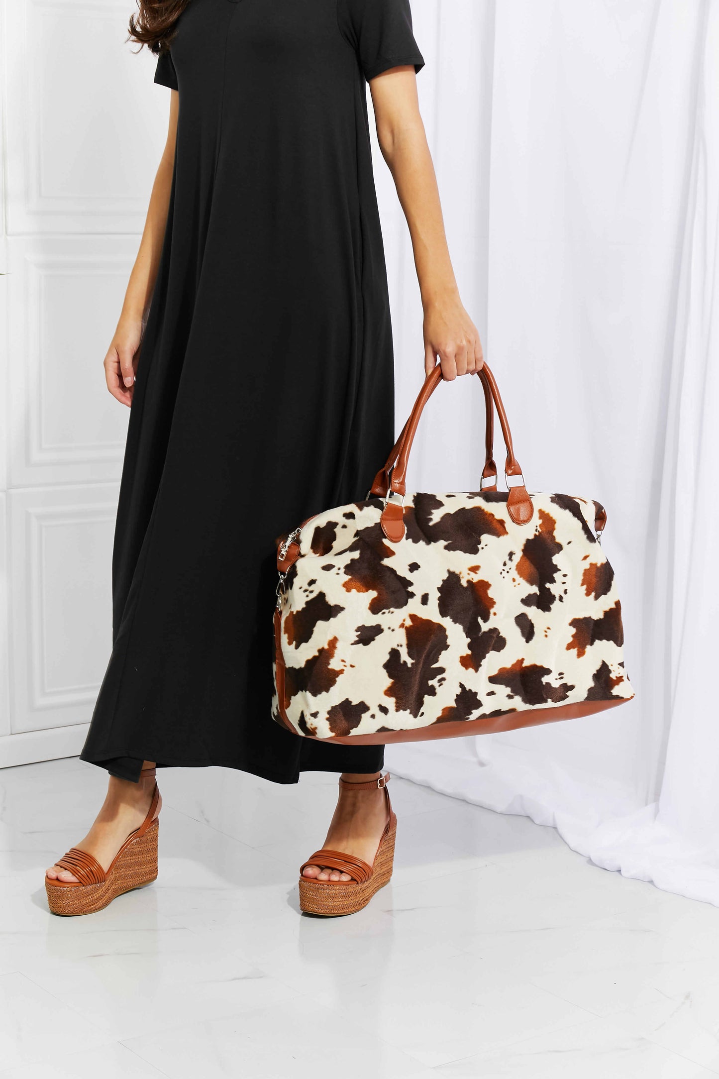 Animal Print Plush Weekender