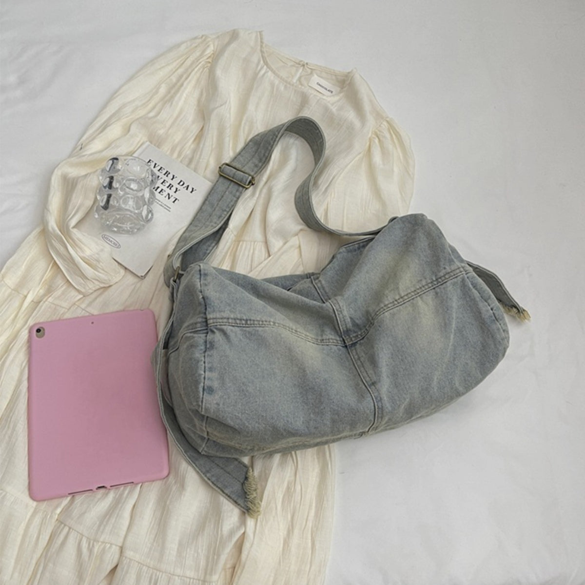 Adjustable Strap Denim