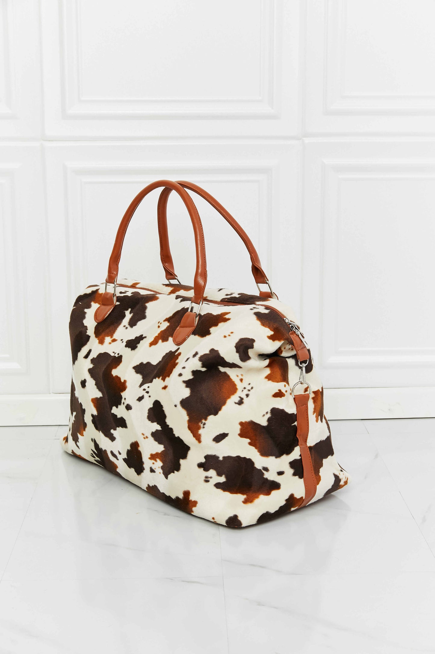 Animal Print Plush Weekender