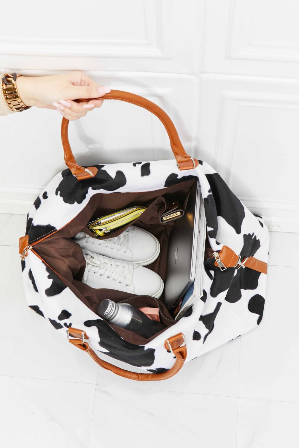 Animal Print Plush Weekender