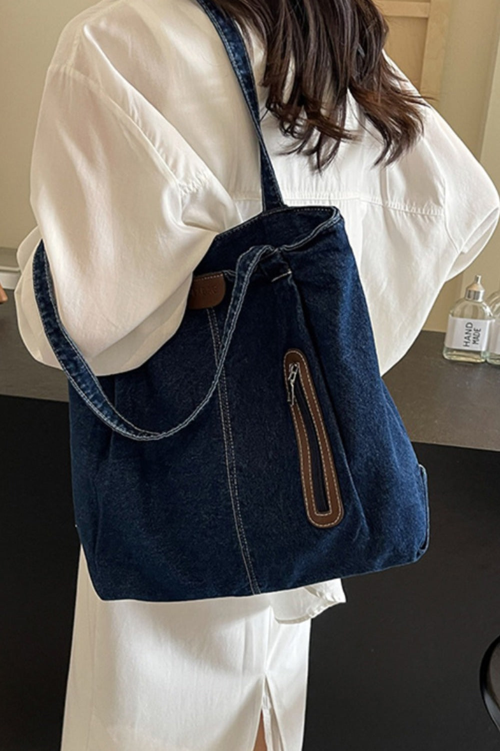 Medium Denim Tote