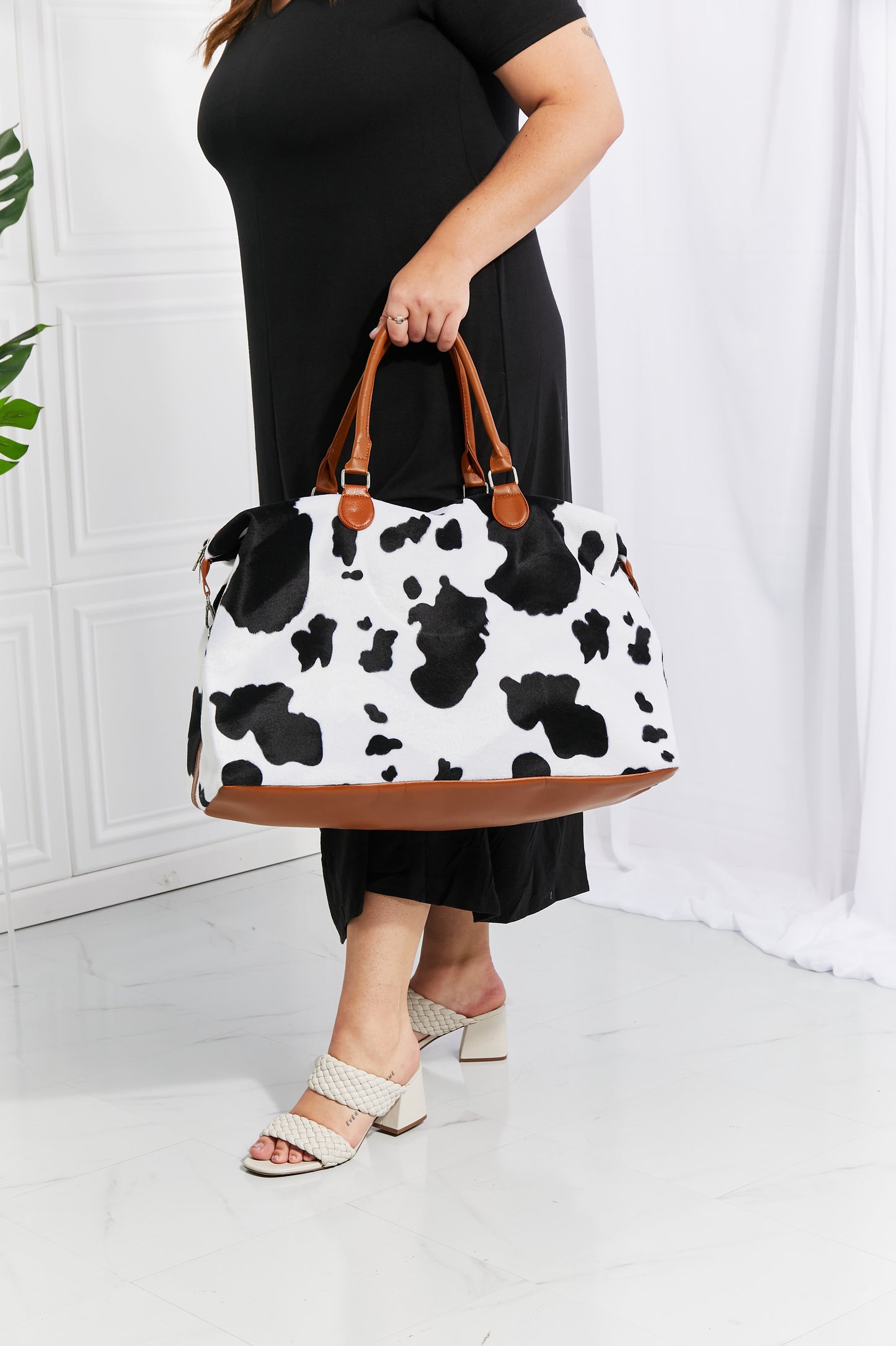 Animal Print Plush Weekender