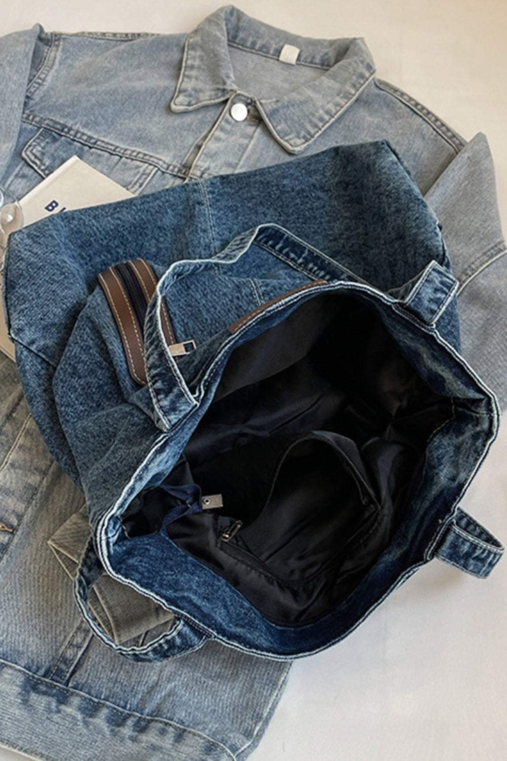 Medium Denim Tote
