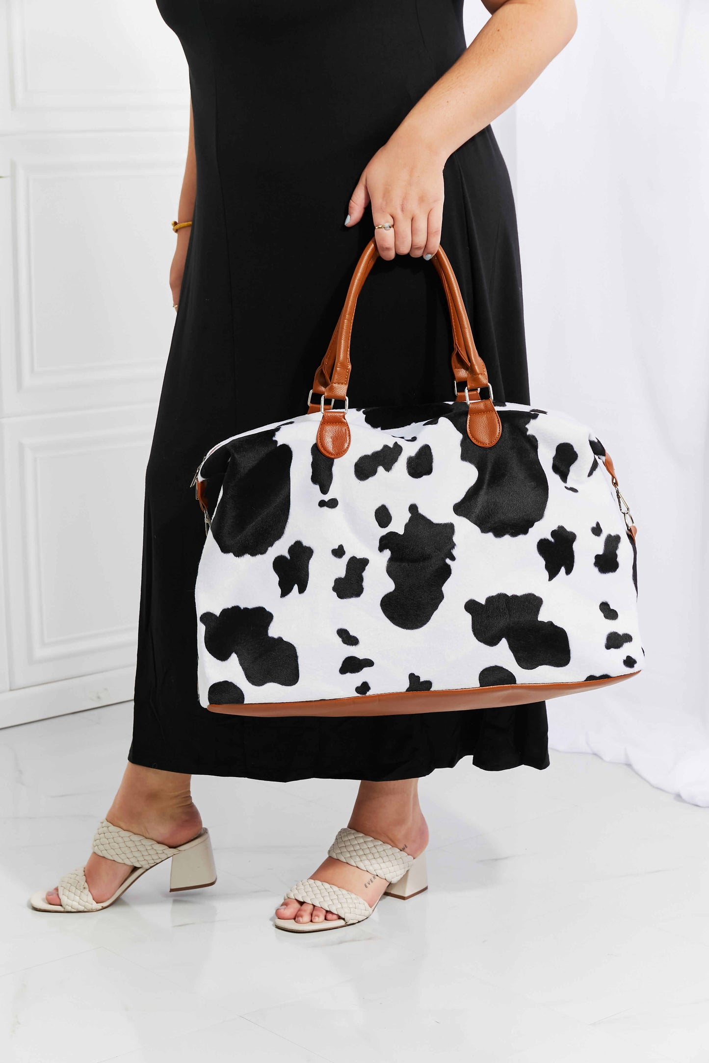 Animal Print Plush Weekender