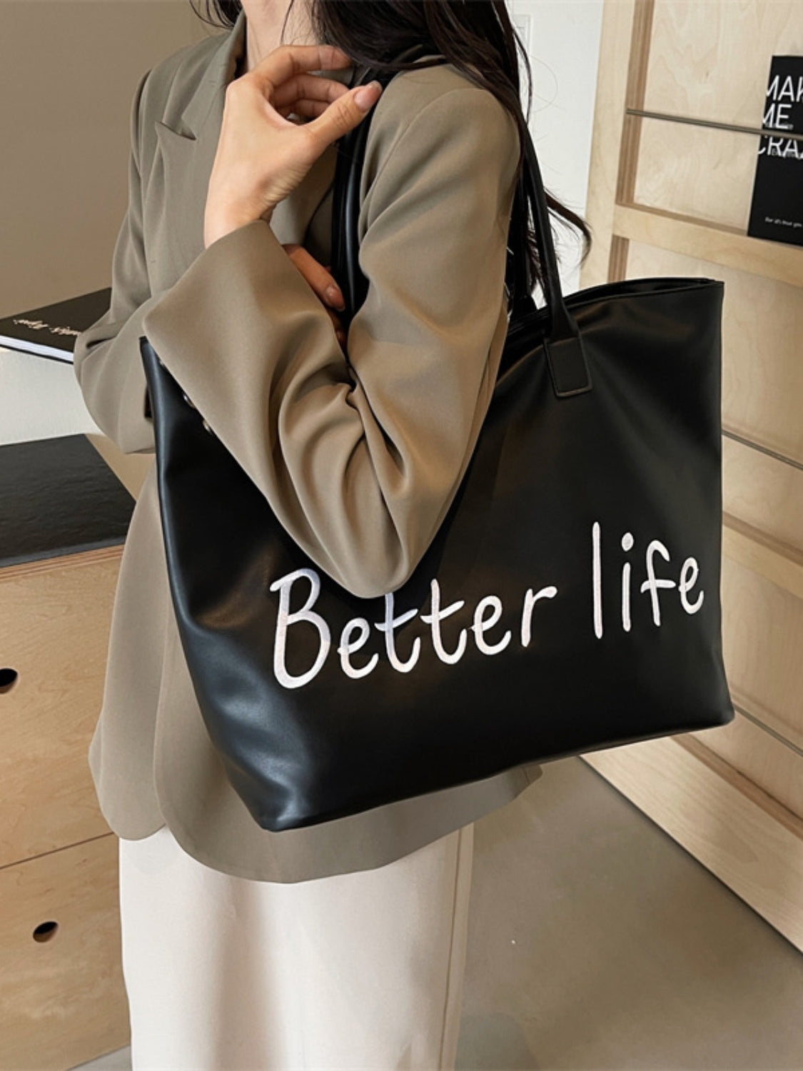 Better Life Pu Leather Tote