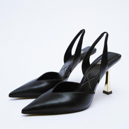 Point Toe Stiletto Heel Pumps