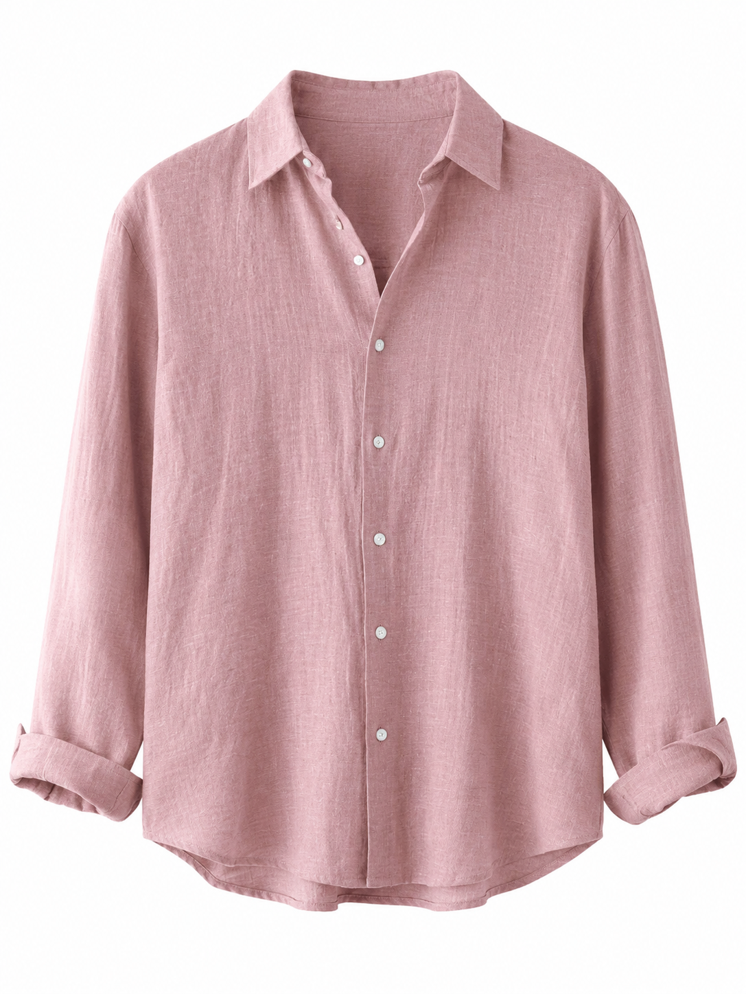 Button Up Long Sleeve Shirt Plus Size