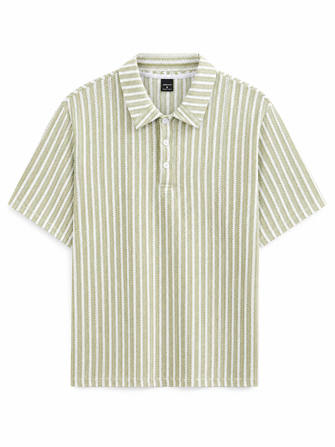 Commuting Striped Short Sleeve Polo