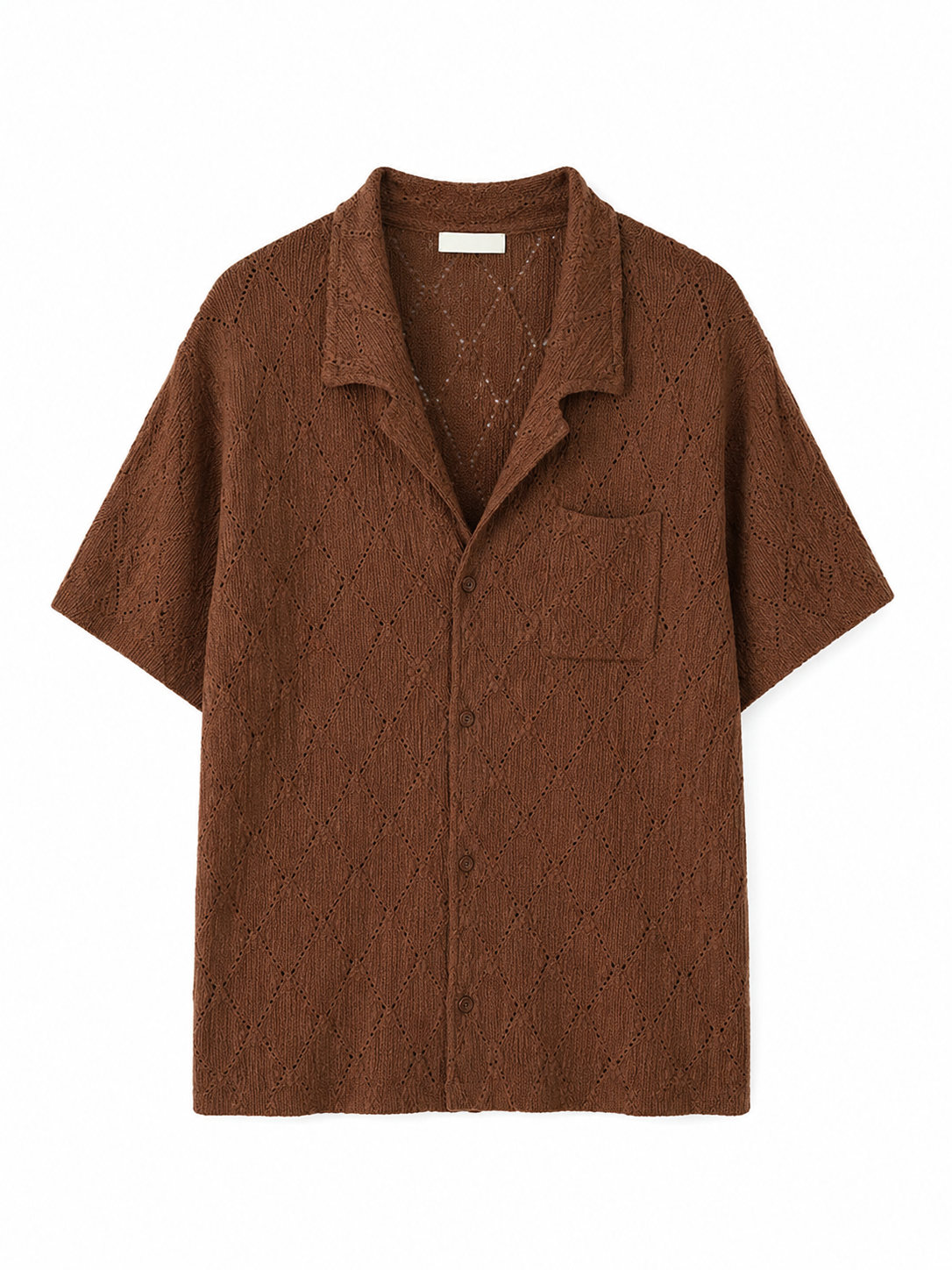 Plus Size Textured Knit Short-Sleeve
