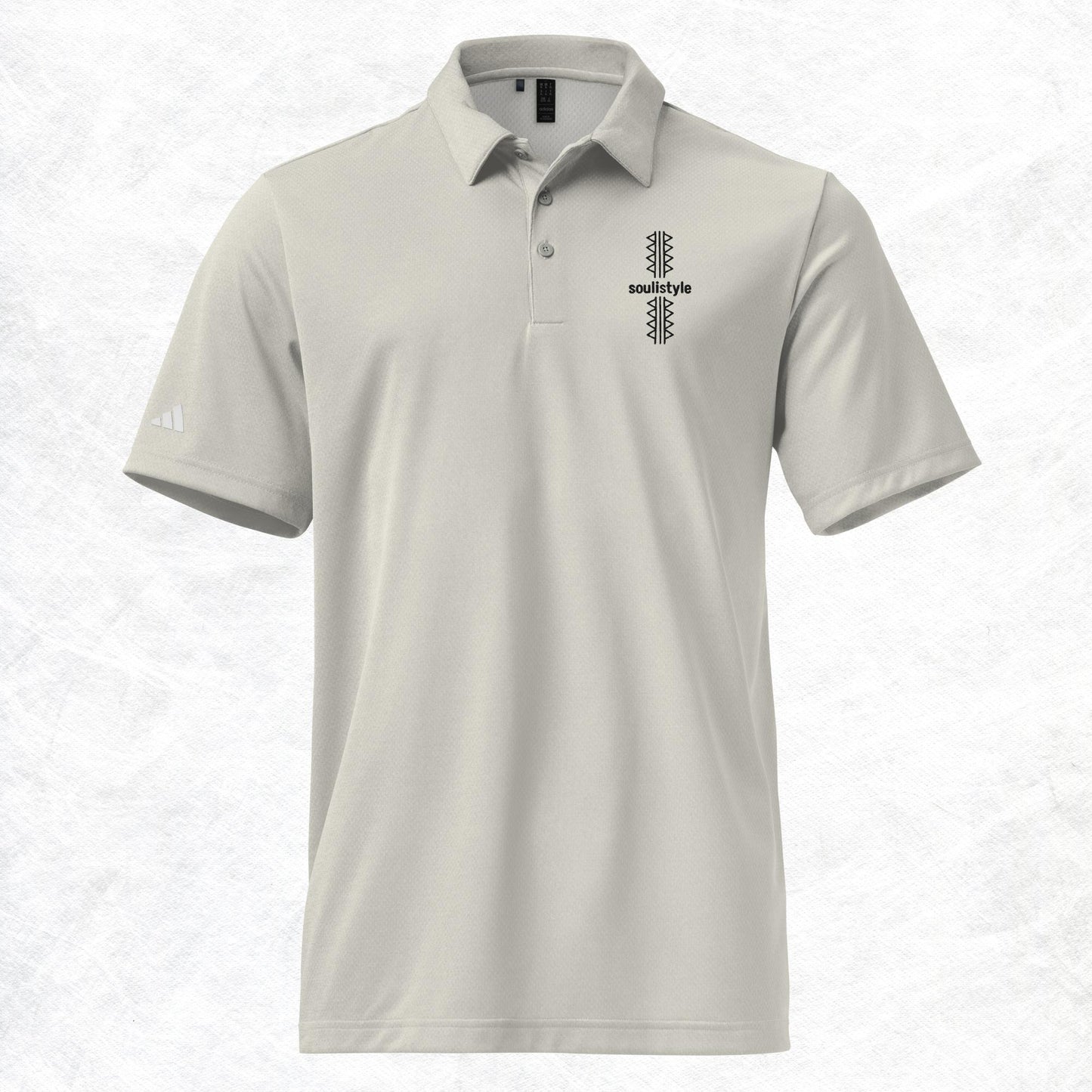 space-dyed polo