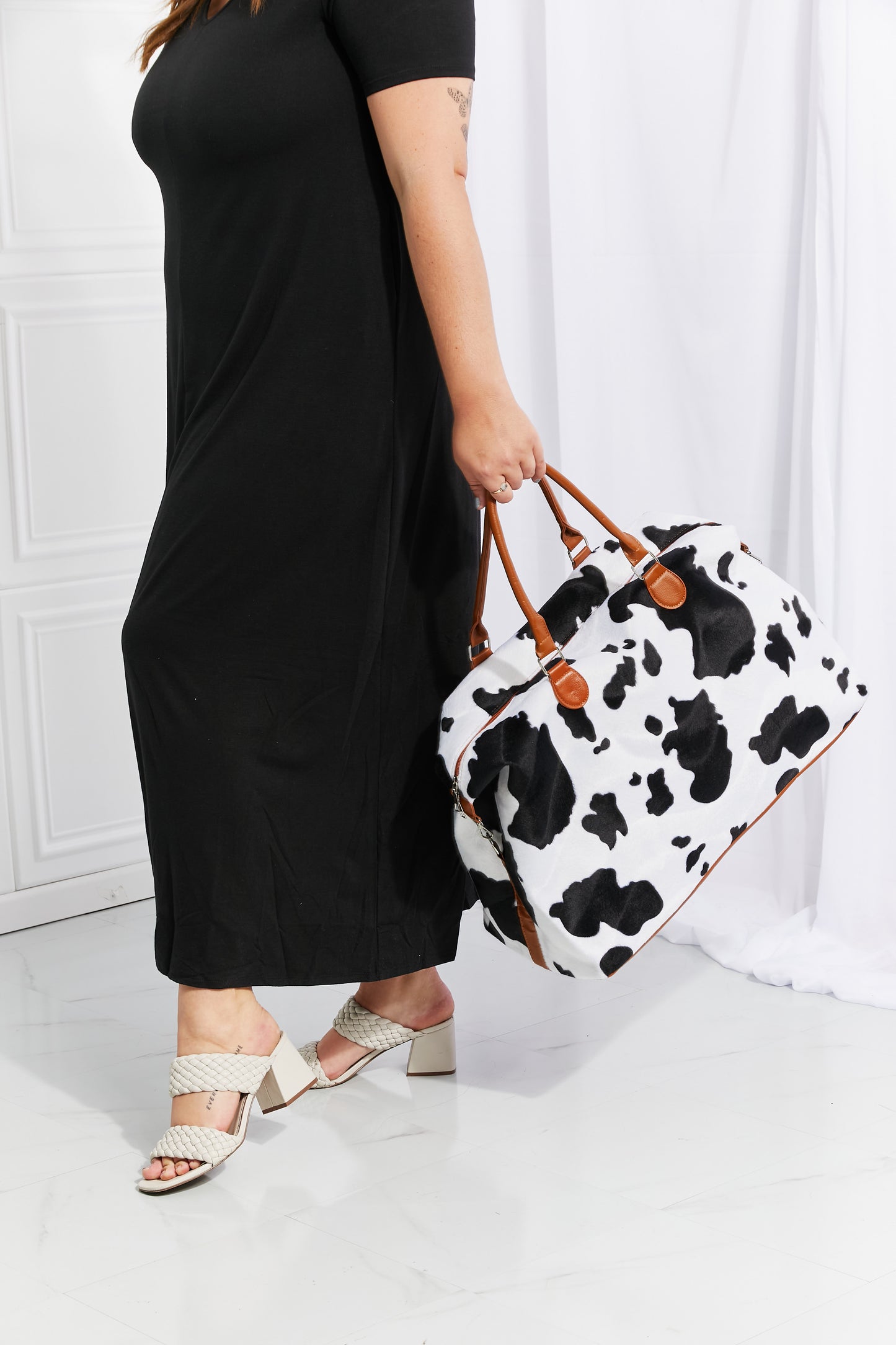 Animal Print Plush Weekender