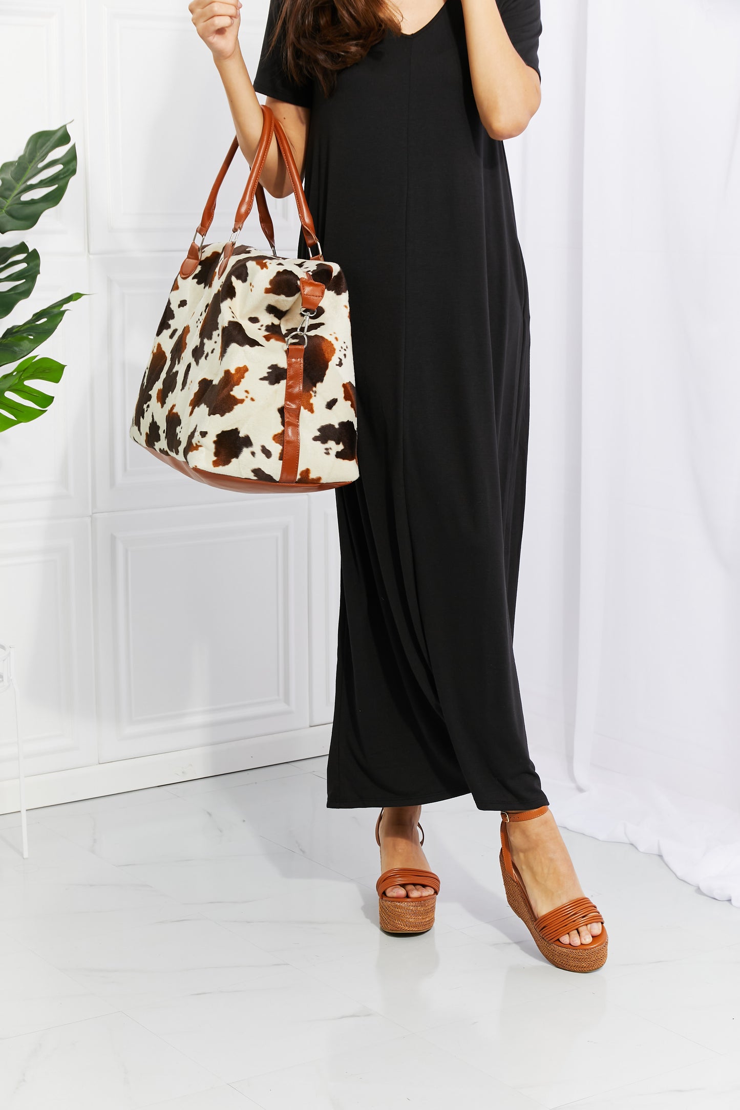 Animal Print Plush Weekender