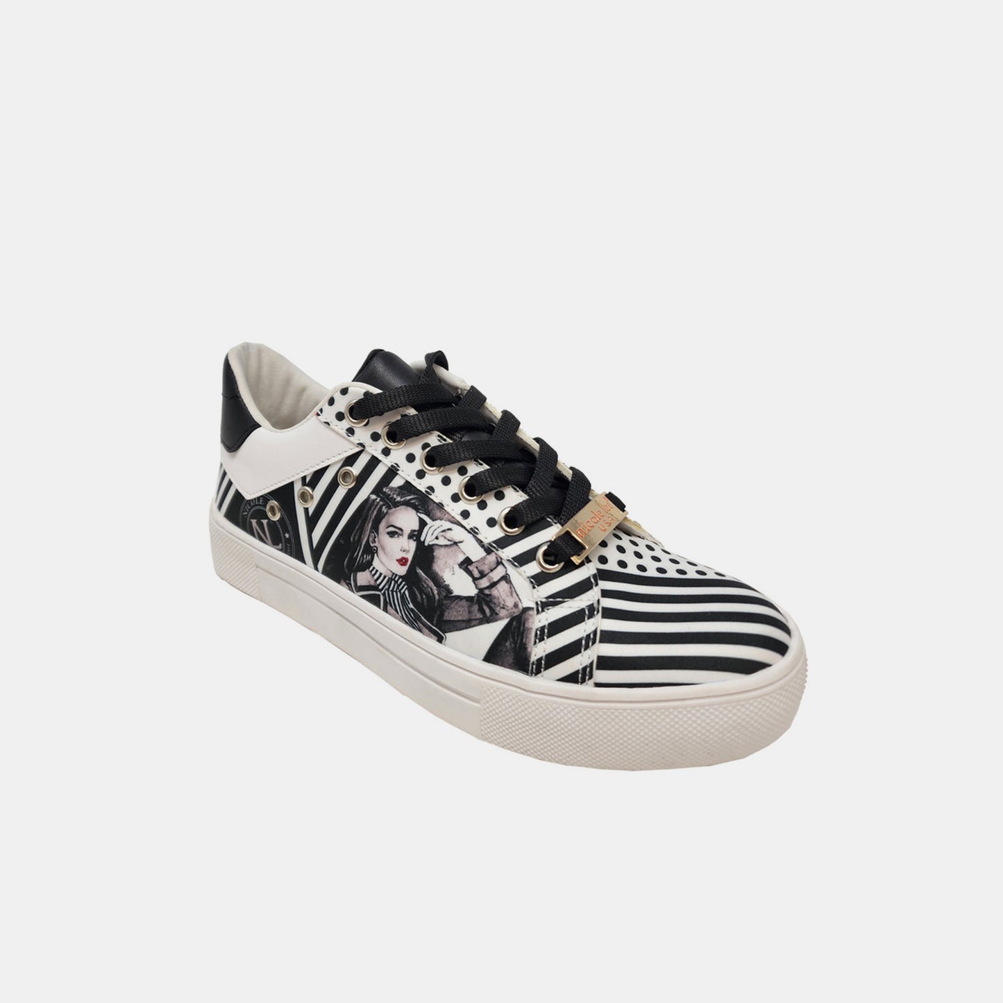 Vegan Leather Lace Up Sneaker