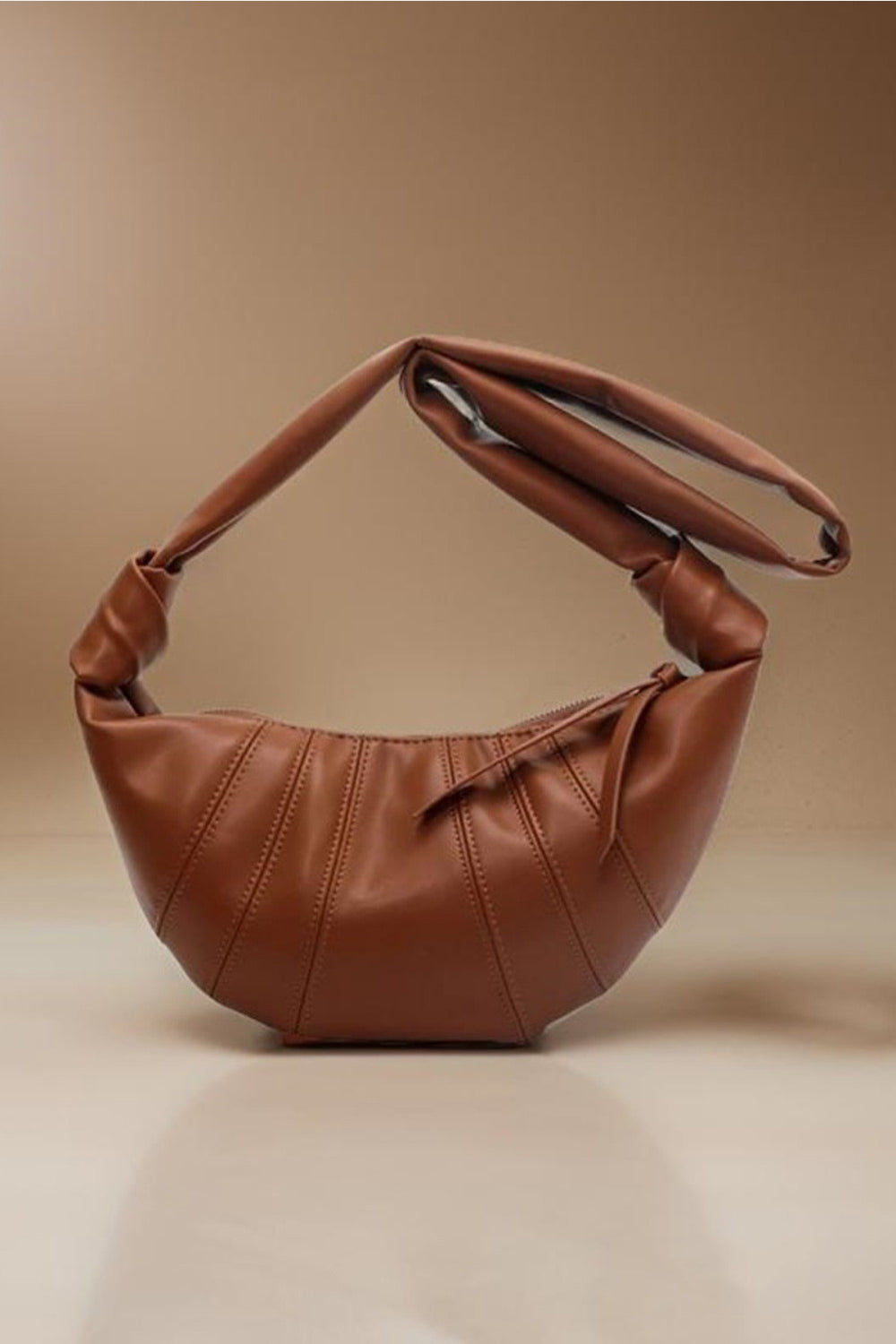 Zenana Vegan Leather Croissant