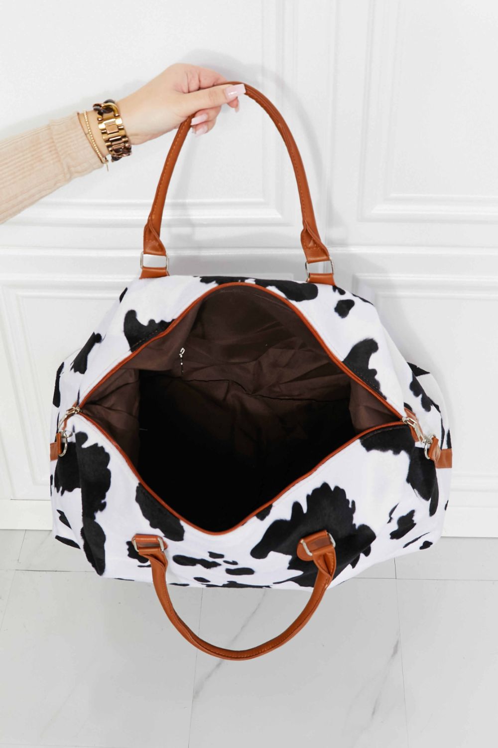 Animal Print Plush Weekender