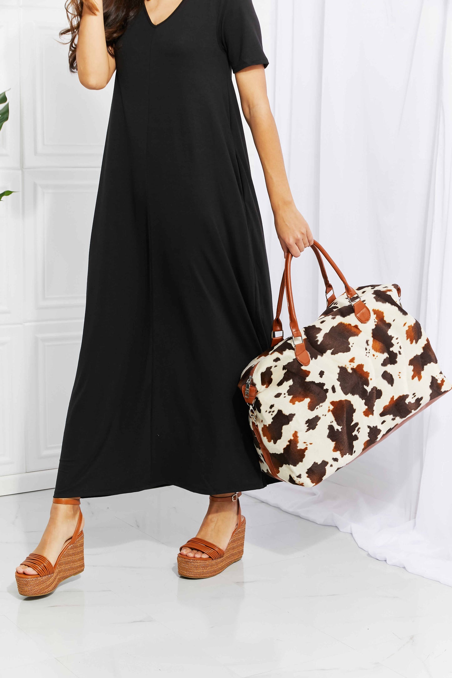 Animal Print Plush Weekender