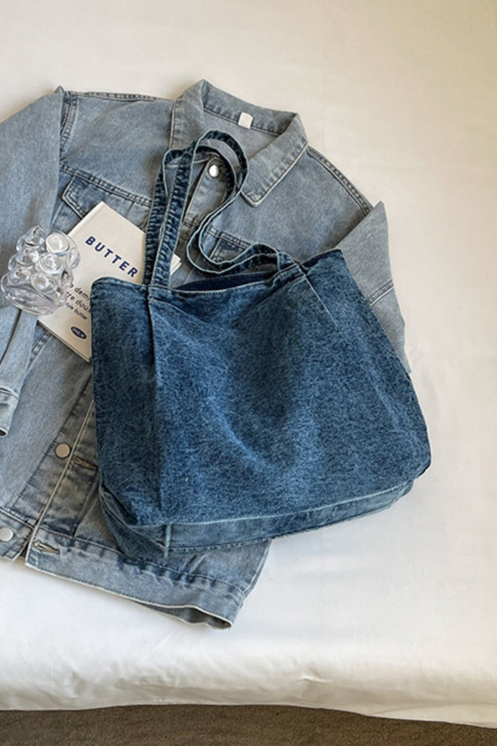 Medium Denim Tote