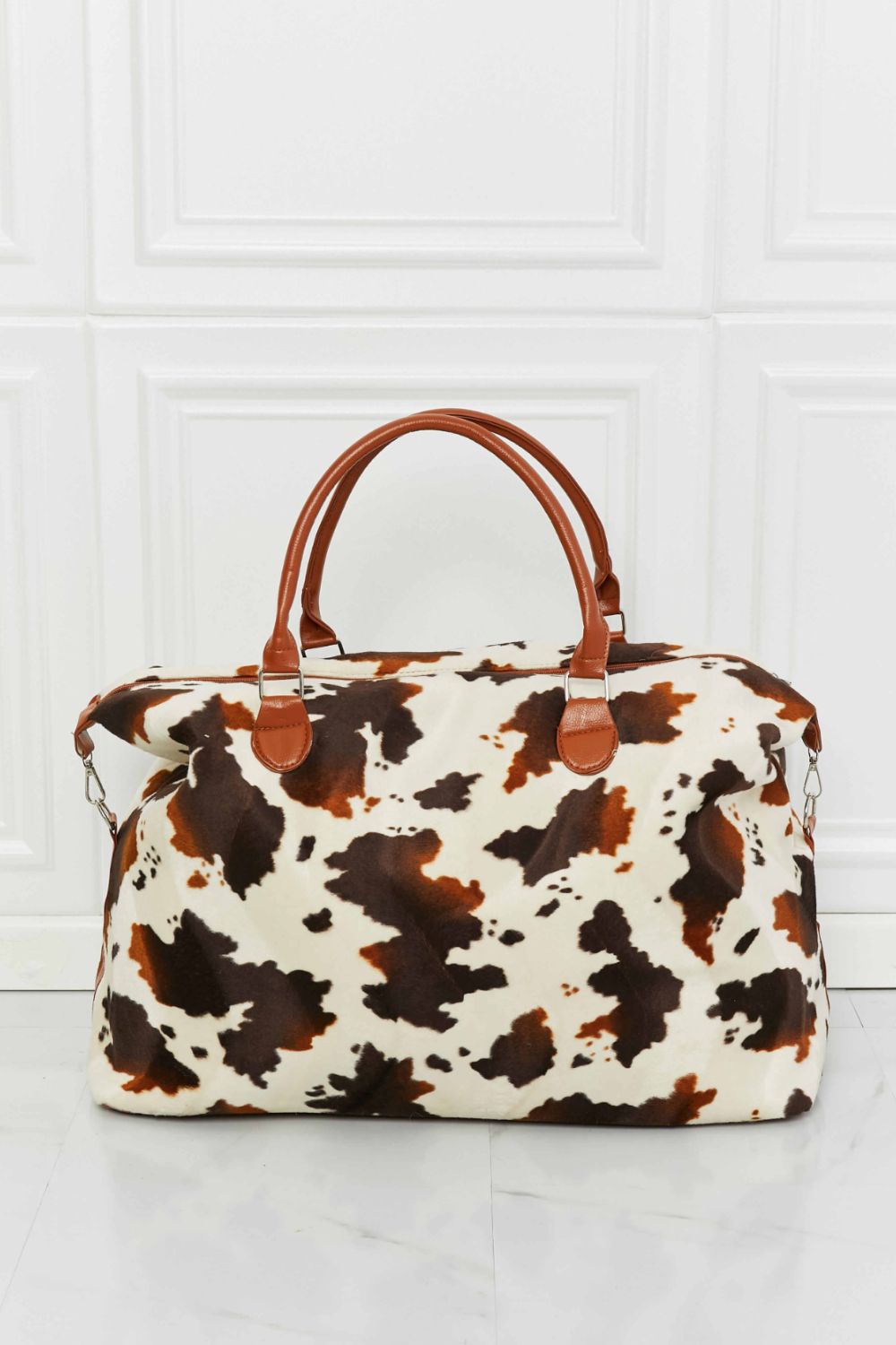 Animal Print Plush Weekender