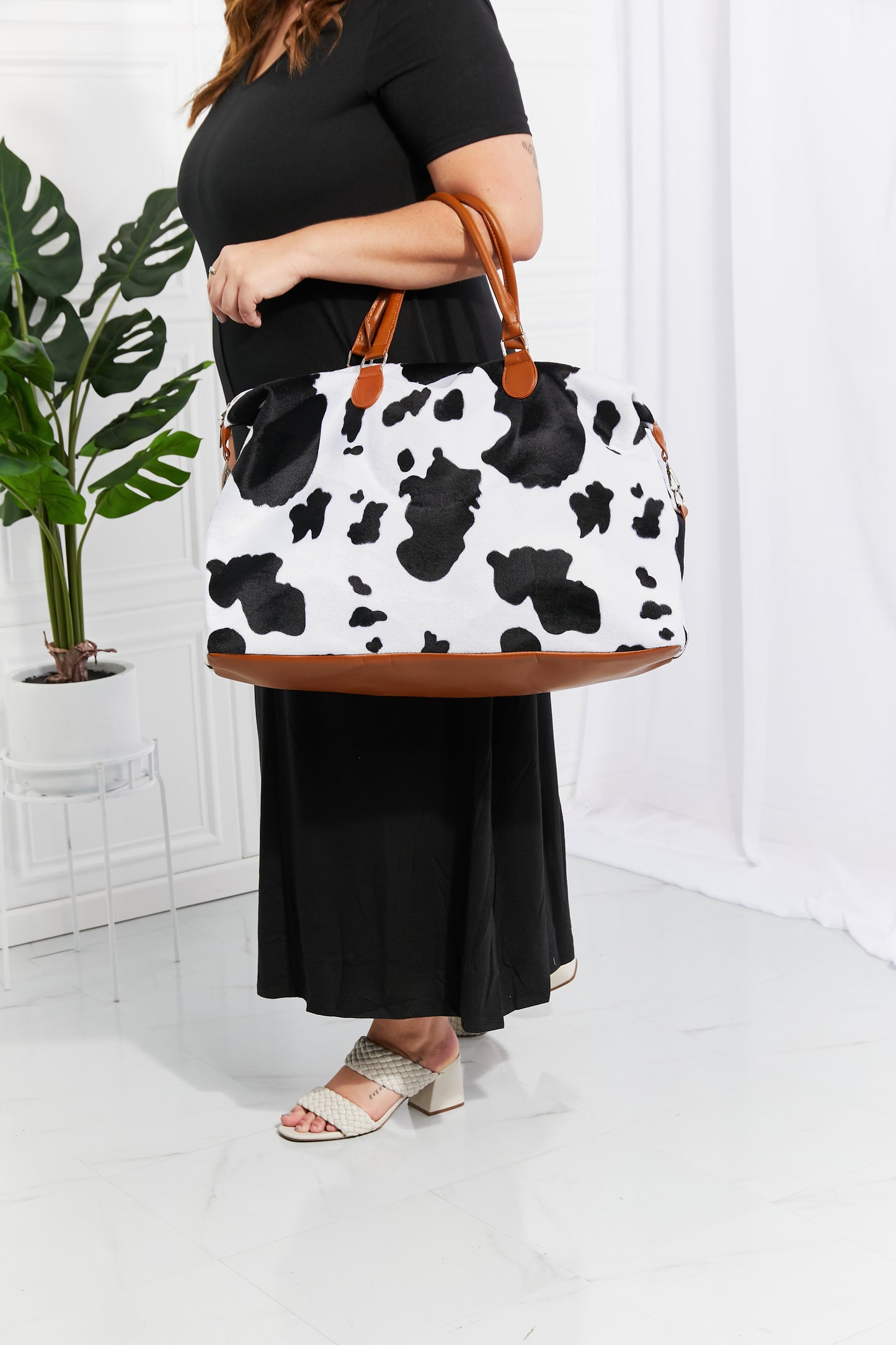 Animal Print Plush Weekender