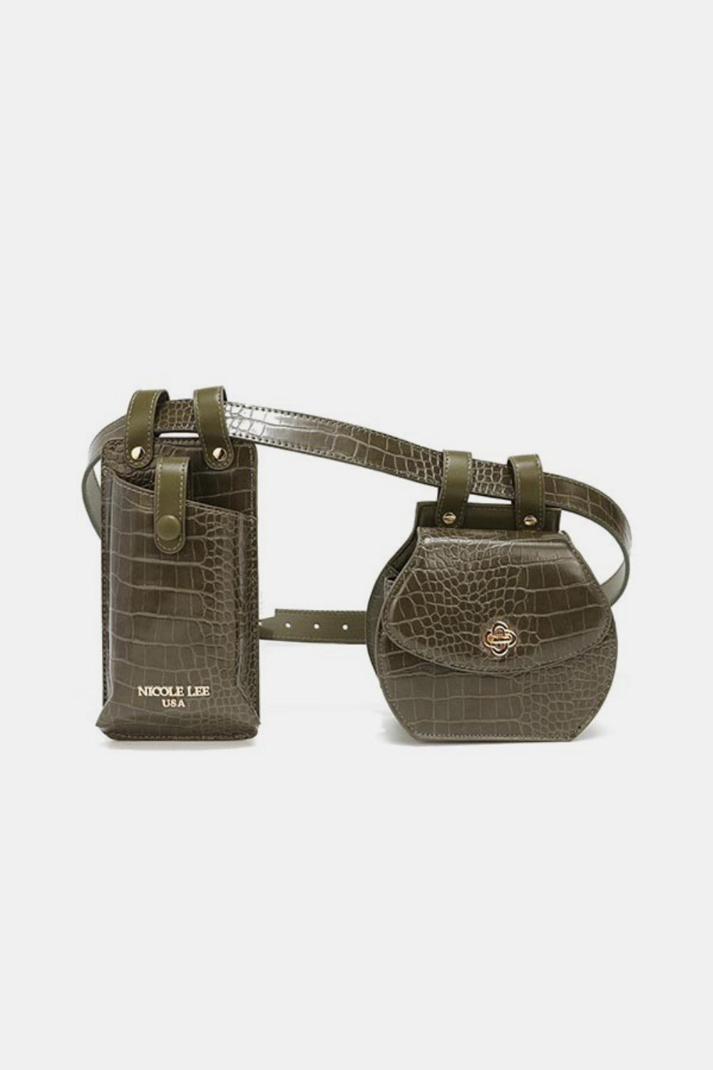 Nicole Lee  2 Piece Texture Belt