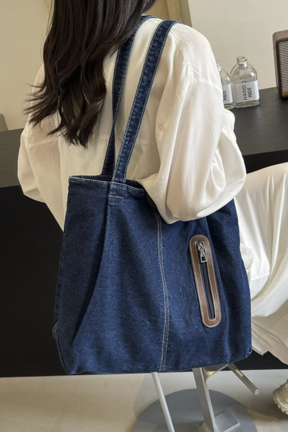 Medium Denim Tote